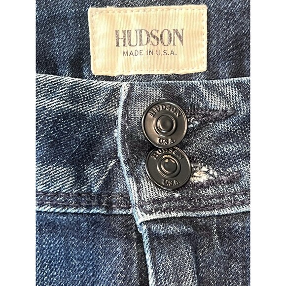 Hudson Jeans Pants Womens 27 Blue Denim Cotton Blend Stretch Made USA Pockets - Picture 7 of 13